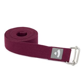 Bodhi Joga heveder ASANA BELT csúszó csattal 250 cm Szín: Eggplant