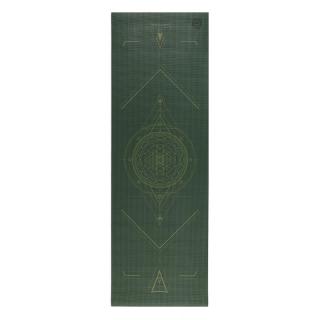 Bodhi Leela Yantra jóga szőnyeg 4mm Szín: Sötétzöld