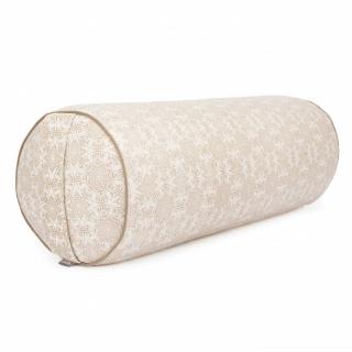 Bodhi Maharaja Bolster jógához Madurai (ecru) 65 x 23 cm Töltelék: Tönköly