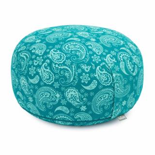 Bodhi Maharaja Rondo meditációs párna Paisley petrol (türkiz) 32 x 20 cm Töltelék: Tönköly