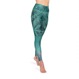 Bodhi Niyama Enchanted Forest HIGH WAIST leggings jógához és fitneszhez Méret: L