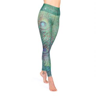 Bodhi Niyama Feathered Beauty HIGH WAIST leggings jógához és fitneszhez Méret: S