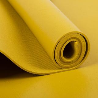 Bodhi Rishikesh Premium 60 XL jógaszőnyeg rugalmas hevederekkel 200 x 60 cm x 4,5 mm Szín: Mustard