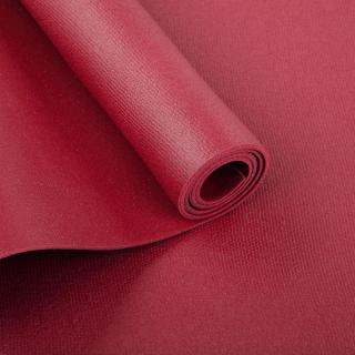 Bodhi Rishikesh Premium 80 XL jógaszőnyeg 2 rugalmas hevederrel 4,5 mm 200 cm Szín: Bordová/Burgundy