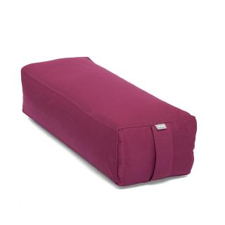 Bodhi Salamba ECO Bolster jógához tönköly 100% BIO pamut 64 x 25 cm x 17 cm Szín: lila