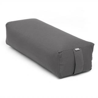 Bodhi Salamba ECO Jóga bolster kapok töltelék 100% bio pamut 64 x 25 cm x 17 cm Szín: szürke