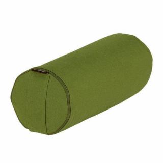 Bodhi Yoga Bolster Basic - zöld 65 x 23 cm-es tönköly béléssel Töltelék: Tönköly