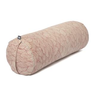 Bodhi Yoga Bolster Classic LAHARI 62 x 22 cm tönköly töltelék Szín: Piros