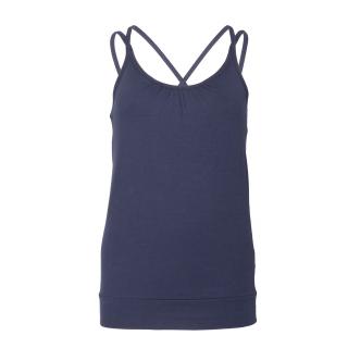 Bodhi Yoga Yamadhi Spaghetti Top Tank Top, organikus pamut kék Méret: L