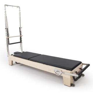 Elina Pilates Elite Wood Reformer 245 cm Szín: Fekete toronnyal