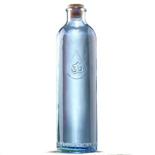 Flexity Glass palack pamutzacskóban Om szimbólummal 1200 ml