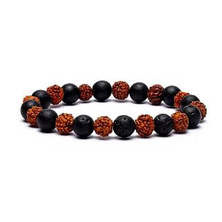 Flexity Rudraksha karkötő Típus: Lava Rock