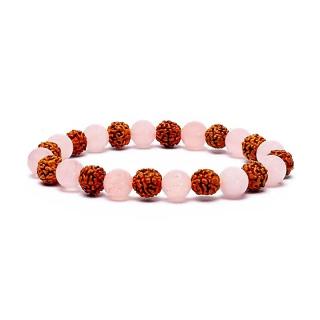 Flexity Rudraksha karkötő Típus: Rose Quartz