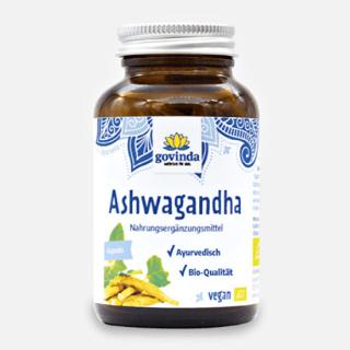 Govinda Ashwagandha energia, vitalitás, szex, 90 kapszula, 45 g, BIO