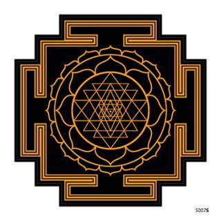 Mandala matrica Yantra - Sunseal Átmérő: 12 cm