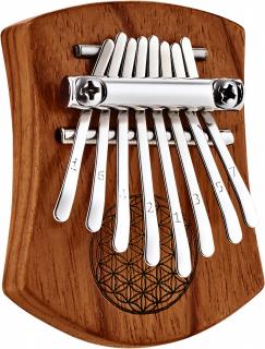 MEINL Sonic Energy ütős hangszer 8 hangos Mini Kalimba vörös zebrafából 7 x 5 cm Típus: Az élet virága