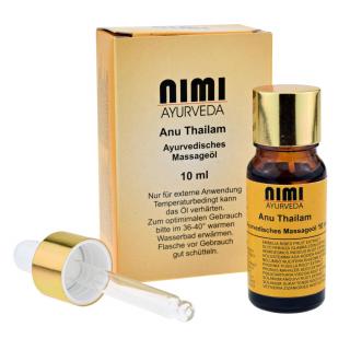 Nimi Ayurveda Anu Thailam Ájurvédikus orrolaj orrtisztító technikákhoz Nasya 10 ml.