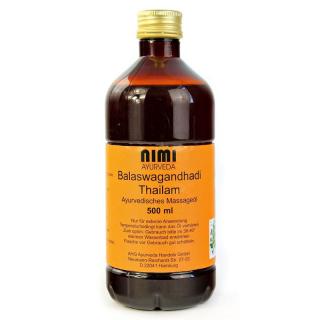 Nimi Ayurveda Balaswagandhadi Thailam testmasszázs olaj Térfogat: 500 ml