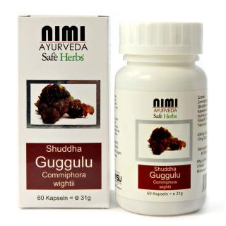 Nimi Ayurveda Guggul kivonat (Shudda Guggulu), 60 kapszula, 31 g