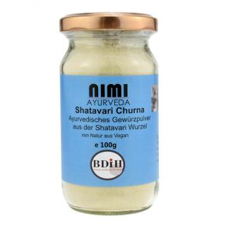 Nimi Ayurveda Shatavari Churna Organic Powder 100 g, BIO