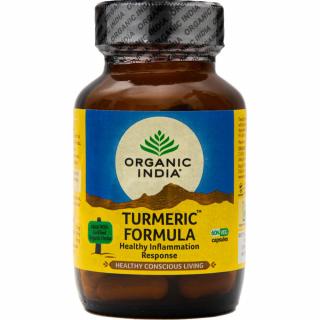 Organic India Kurkuma Formula- gyulladás, ízületek, antioxidáns kapszula 60 db