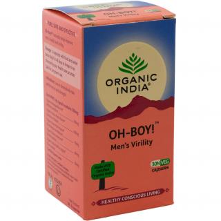 Organic India Oh-Boy! férfi potencia és vitalitás támogatása, libidó növelése 30 db kapszula