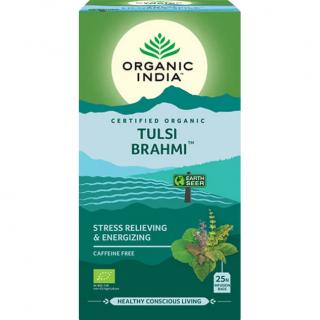 Organic India Tulsi Brahmi adagolt tea stressz, vitalitás 25 tasak (25 x 1,75 g)