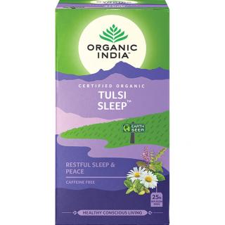 Organic India Tulsi Sleep adagolt tea alvás, relaxáció, stressz 25 tasak (25 x 1,8 g)