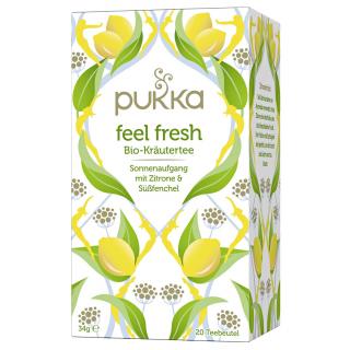 PUKKA Herbs ájurvédikus BIO - Feel Fresh, citromfű és édeskömény tea 20 db teafilter