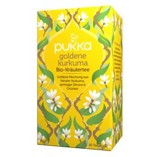 Pukka Herbs ájurvédikus bio tea Golden Kurkuma 20 tasak
