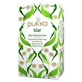 PUKKA Herbs Ayurvedic Organic Herbal Tea Cleanse (Klar) frissítő keverék édeskömény, csalán és menta 20 db teafilter