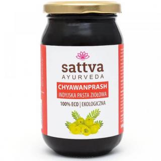 Sattva Ayurveda Chyavanprash Amla paszta gyógynövényekkel, gyümölcsökkel és fűszerekkel 500 g