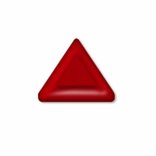Tachyon Glass Cell Triangle 32 mm-es üvegcella Szín: Piros