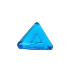 Tachyon Glass Cell Triangle 32 mm-es üvegcella Szín: világoskék