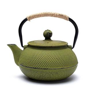 Tetsukyusu japán öntöttvas teáskanna (belül zománcozott) Térfogat: 0,6 l - zöld