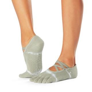 Toesox Full Toe Elle Grip csúszásgátló zokni - Szezonális újdonság Szín: Cactus Wave, Méret: S 36-38