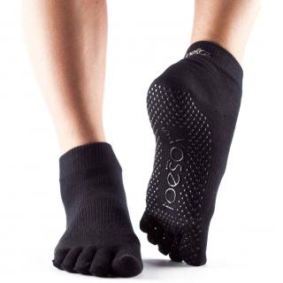 ToeSox Fulltoe Ankle Black Grip csúszásgátló zokni Black Méret: L 43-45
