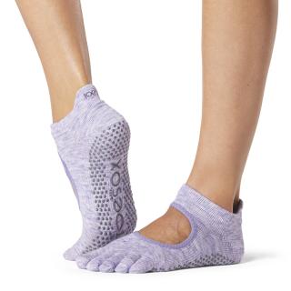 Toesox Fulltoe Bellarina Grip csúszásgátló zokni (heather lila) Méret: M 39-42,5