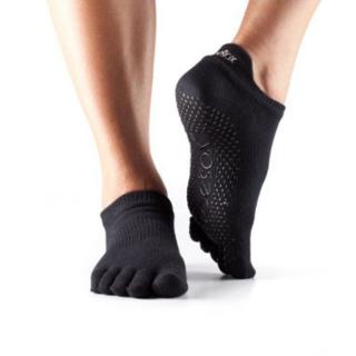 ToeSox Fulltoe Low Rise csúszásgátló zokni (fekete) Méret: L 43-45