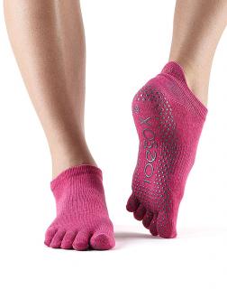 ToeSox Fulltoe Low Rise Raspberry csúszásgátló zokni (rózsaszín) Méret: M 39-42,5