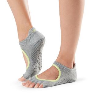 Toesox Halftoe Bellarina Grip csúszásgátló zokni Heather halványszürke Méret: M 39-42,5