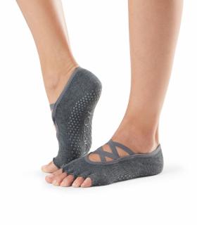 Toesox Halftoe Elle csúszásmentes zokni Szénszürke Méret: M 39-42,5