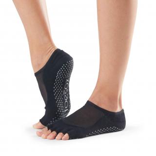 Toesox Halftoe Luna csúszásgátló zokni (fekete) Méret: M 39-42,5