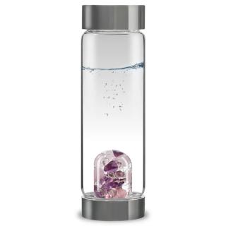 Vita Juwel Via Gem Watter Bottle üvegpalack féldrágakővel 500 ml Típus: Wellness Ametiszt