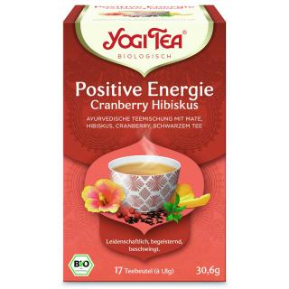 Yogi Tea Bio Pozitív Energia Áfonya és Hibiszkusz fekete teával 17 x 2 g