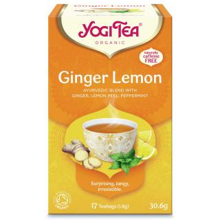 Yogi Tea gyömbér citrom ájurvédikus gyógynövényes gyümölcs tea 17 x 1,8 g