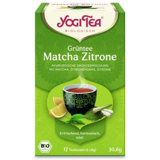 Yogi Tea Matcha Lemon ájurvédikus zöld tea matchával 17 × 1,8g