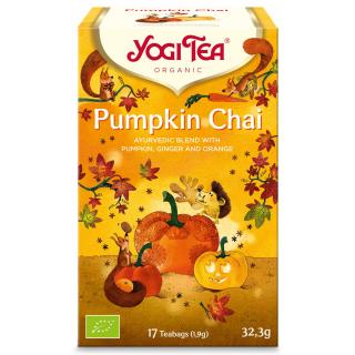 Yogi Tea Pumpkin Chai bio sütőtök tea fahéjjal és naranccsal 17 x 2 g