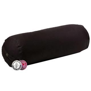 Yogi & Yogini Bolster jógahenger ECO hajdina 100% bio pamut 60 x 16 cm Szín: Fekete