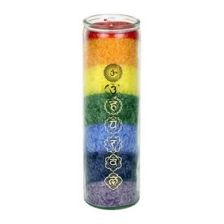 Yogi & Yogini Chakra illatgyertya a 7 csakra színében